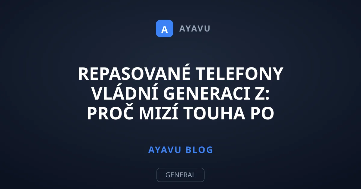Repasované telefony vládní Generaci Z: Proč mizí touha po novinkách